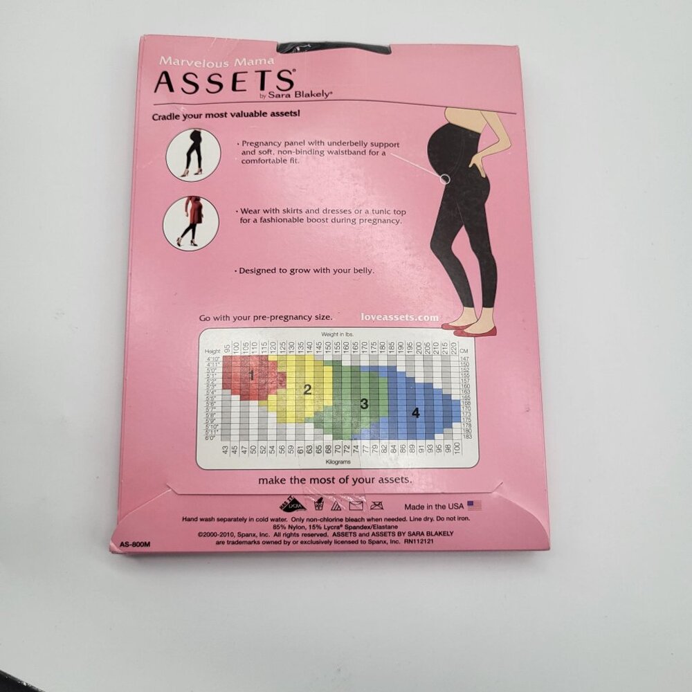 Assets by Sara Blakely Marvelous Mama Lucky Leggings Maternity SZ 1 Slate - Picture 2 of 8